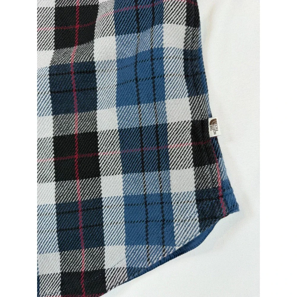 The North Face Valley Twill Plaid Long Sleeve Flannel‎ Button Shirt Men L Lumber
